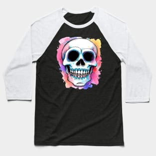 Smiling Skull with Braces | T Shirt Design Baseball T-Shirt